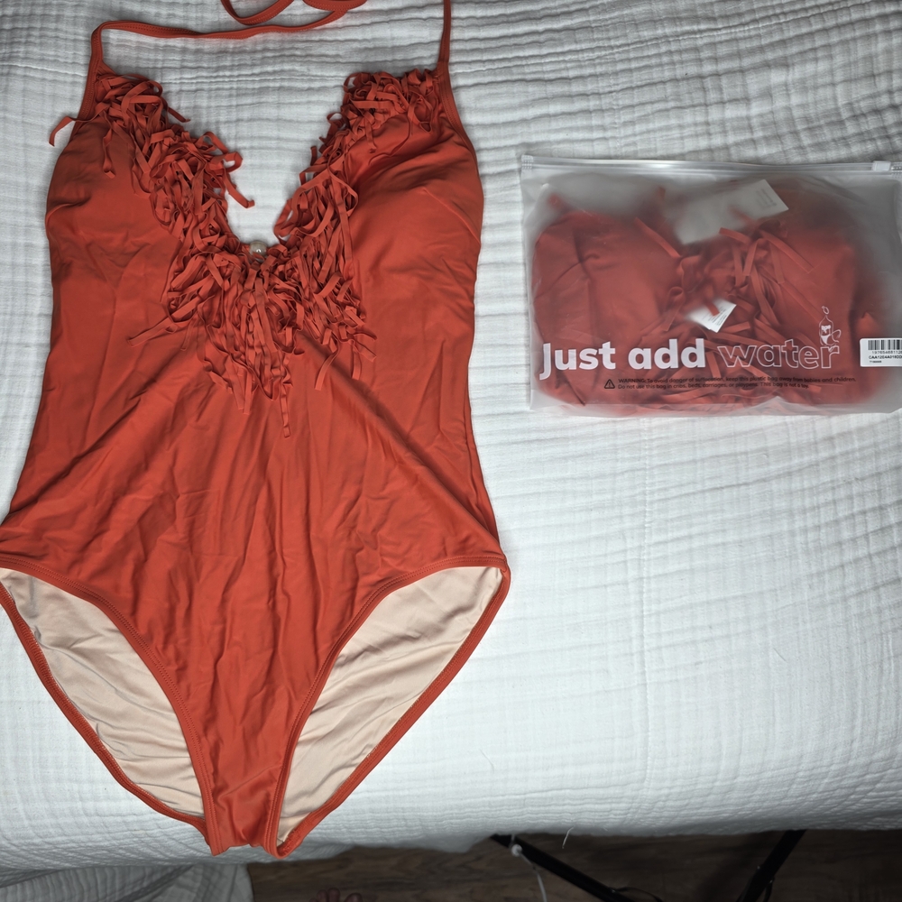 Women's One Piece Swimsuit - Orange